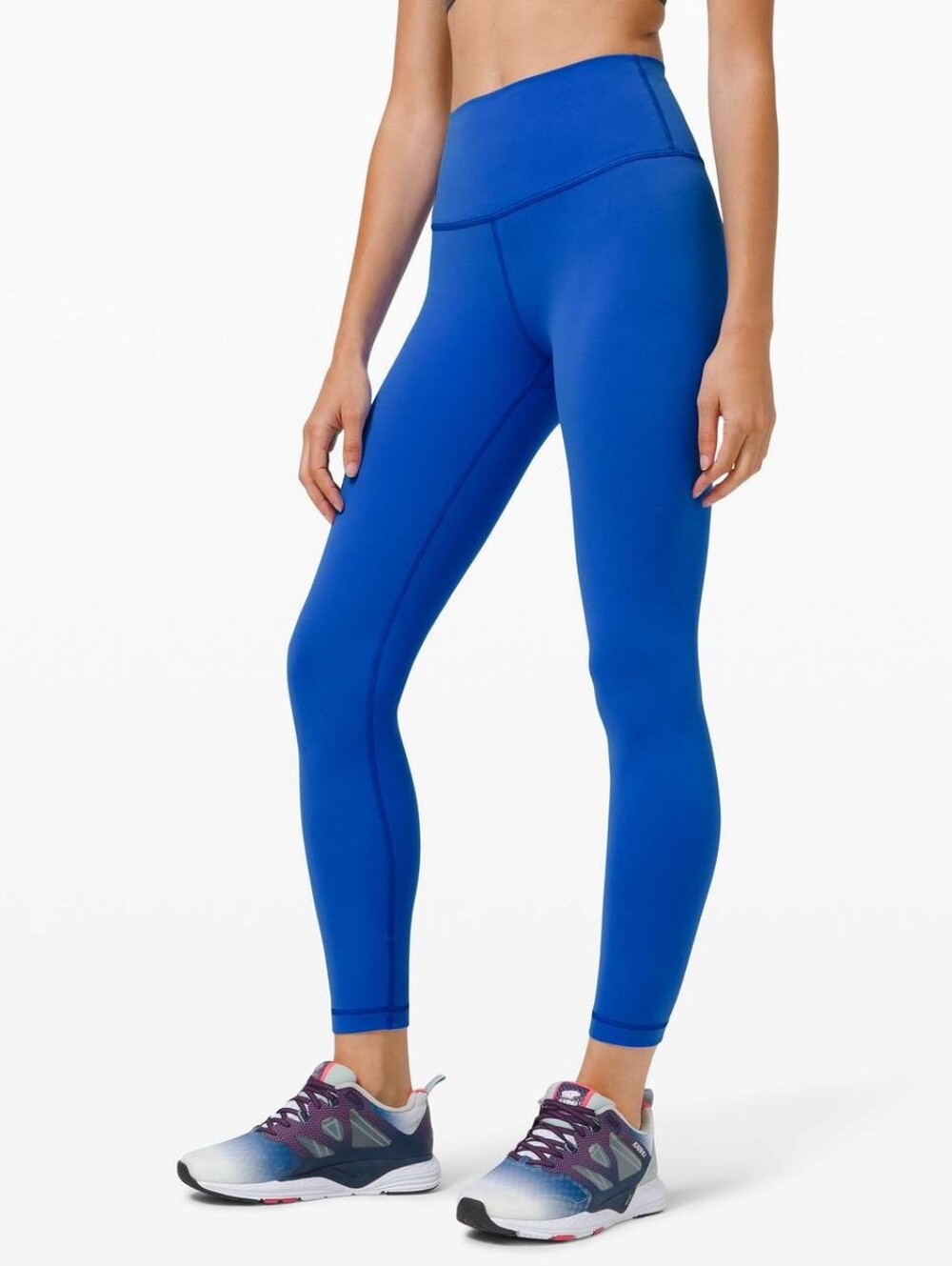 Lululemon Wunder Train High-Rise Tights 25" Blue Leggings Running Run Sz 8 Gym